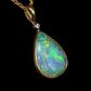 18K Yellow Gold Light Opal Pendant