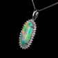 18K White Gold Light Opal Pendant