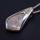 Sterling Silver Black Opal Pendant