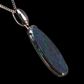 Sterling Silver Black Opal Pendant