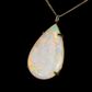 9K Yellow Gold Light Opal Pendant