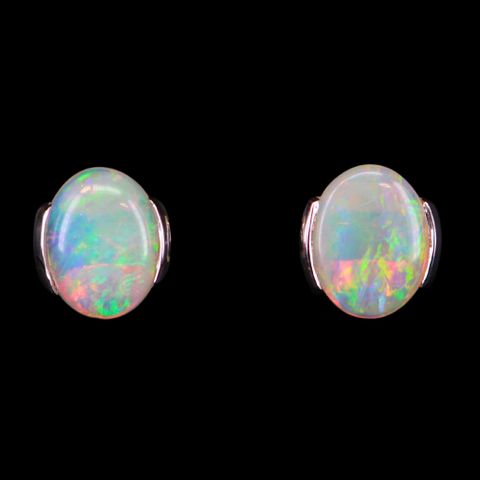 Stering Silver Light Opal Earrings