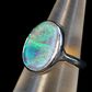 Sterling Silver Black Opal Ring