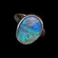 Sterling Silver Black Opal Ring