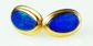 Gold Plated Sterling Silver Doublet Opal Earrings