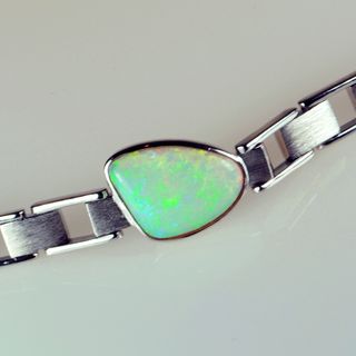 Sterling Silver Light Opal Bracelet
