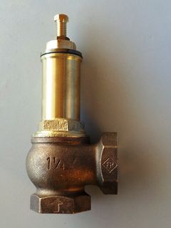 Press. Relief Valve (25mm Bsp) - 6psi