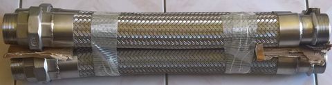 38x600 Stainless Steel Flex Male X Male