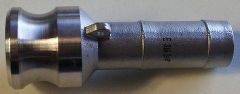 Camlock E - Adaptor (3/4" - 19mm) -s/s