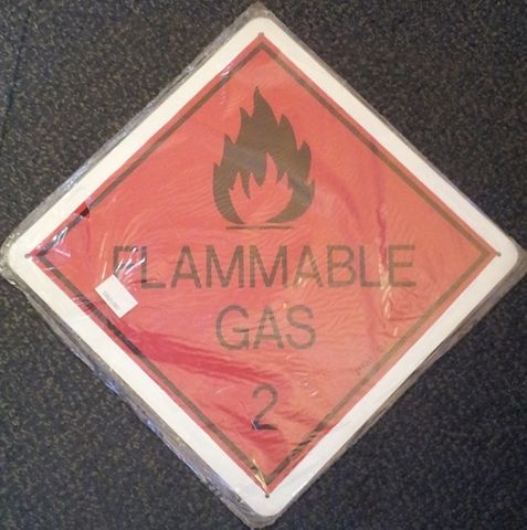 Flammable Liquid 2 Metal Sign (30x30cm)