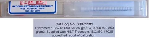 Hydrometer (0.800 - 0.850) Calibrated