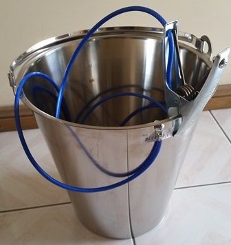 Static Earthing Bucket 15l S/s Graduated