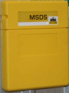 Sds Document Holder- Polyethylene- Yello