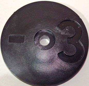 Tank Id Disk (black) - No. 3