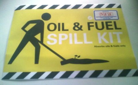 Sign - Oil Spill Kit - S/a