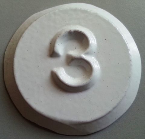 Tank Id Disk (white) - 3 (sk Style)