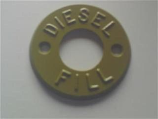 Fill Marker  - Diesel (tan) - Metal