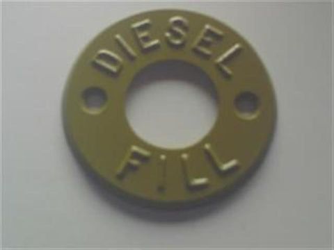 Fill Marker  - Diesel (tan) - Metal