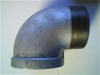 Elbow 90° M F 4in (100mm) - Gal