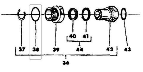 O-ring - Z V A (unleaded) Swivel