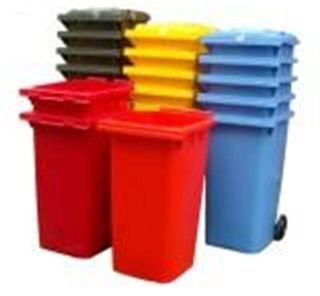 Wheelie Bins, bags & Plastic shovels