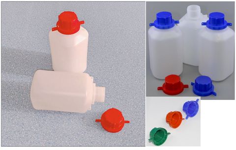 Fuel Sample Bottle 750ml - Red Cap