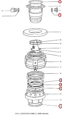 Seal Kit To Suit 3000 Nozzle (hums3461)