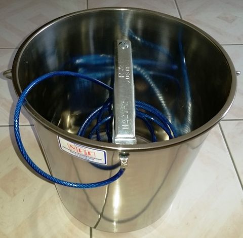 Static Earthing Bucket 16l S/s