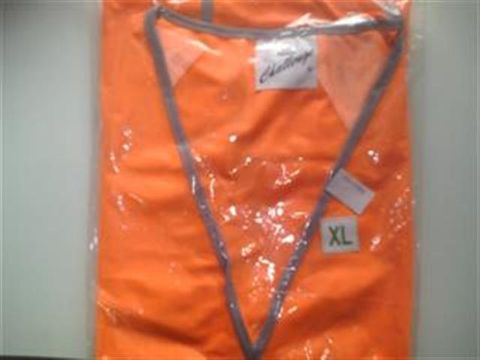 Safety Vest Orange Reflective Exl