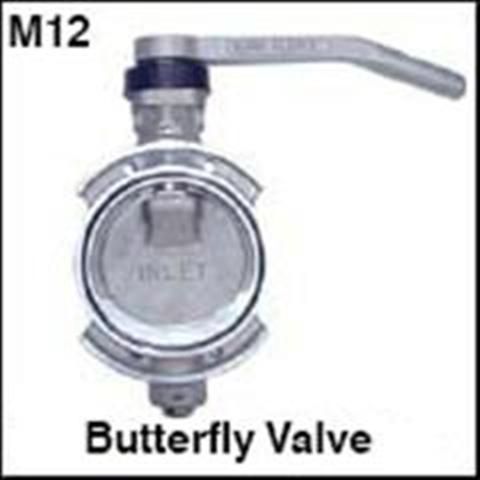 Butterfly Valve C/w Handle 100mm (viton)