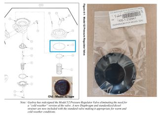 Tokheim Valve Diaphragm - 52a Valve