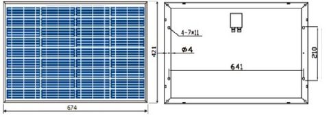 Poly Solar Panel 30w