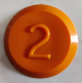 Tank Id Disk (orange) - No. 2 Sk