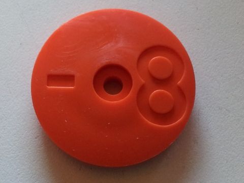 Tank Id Disk (orange) - No. 8