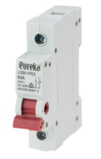 Isolator EUREKA Din Mount 1 Pole 125A