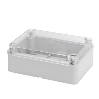 Enclosure PVC Clear Lid Grey Body 300x220x120