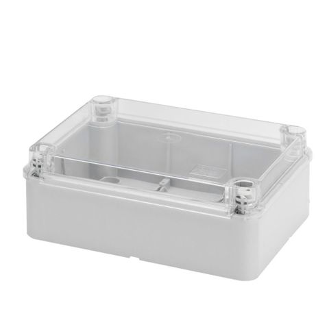 Enclosure PVC Clear Lid Grey Body 380x300x120