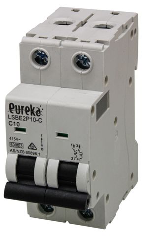 MCB EUREKA 2 Pole 32A D Curve 6kA