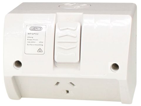 GPO Weatherproof 1 Gang IP54 15A