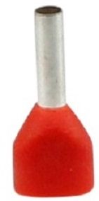 Boot Lace Pin Twin Red 1.0 mm-8 mm len Pkt 100