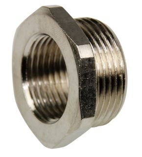 Reducer 32mm - 25mm Nickel plated brass