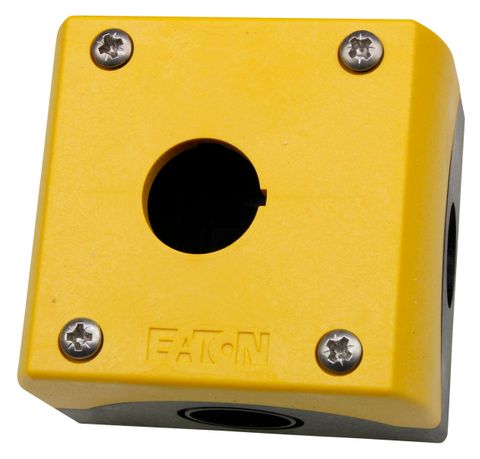 Enclosure for Pushbuttons 1 Hole Yellow
