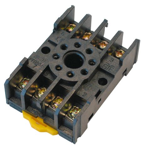 Relay Base for 2 Pole 8 Round Pin TMK2P relays