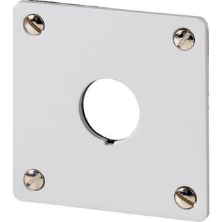 Pushbutton flush mount plates