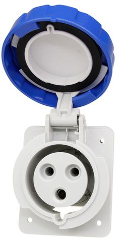 Panel Mount Sockets 32A 240V 2P+E