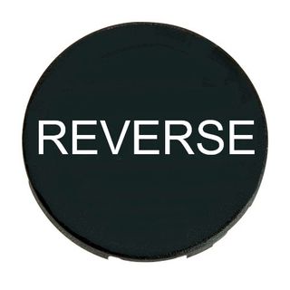 Button Plate for Pushbutton Reverse Black