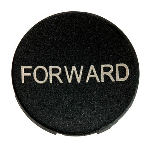 Button Plate for Pushbutton Raise Black