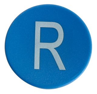 Button Plate for Pushbutton Reset Blue