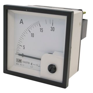 Ammeter 5A CT Operated 72x72 Digital