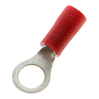 ring Terminal Red 0.5-1.5mm  6.4mm Stud 19 100 PKT